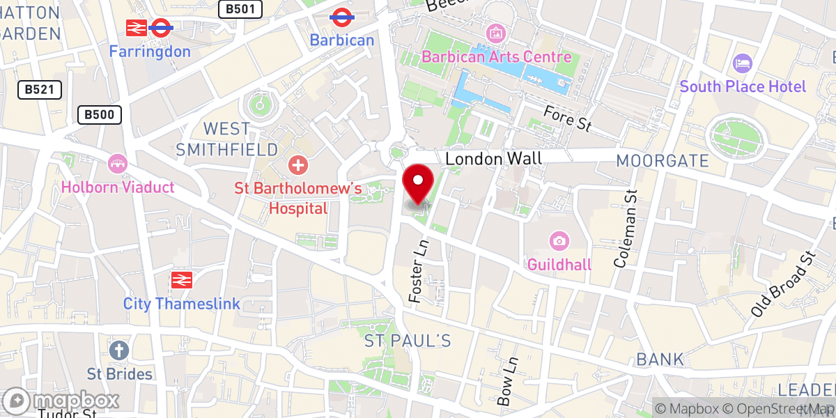 Map showing location of St Anne & St Agnes Church