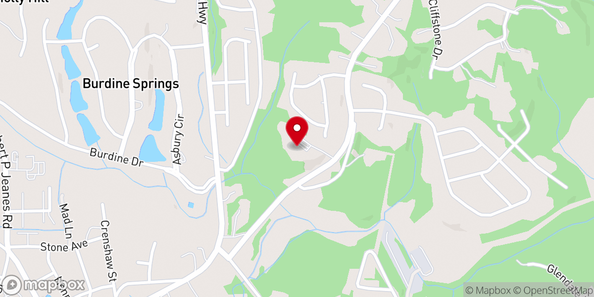 Map showing location of Lenhardt Christian Fellowship