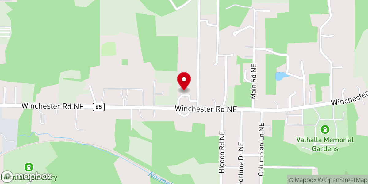 Map showing location of Pleasant Springs Baptist Church