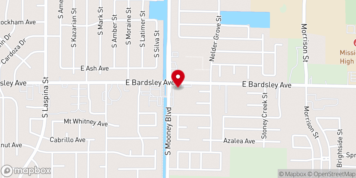 Map showing location of Abundant Life Center