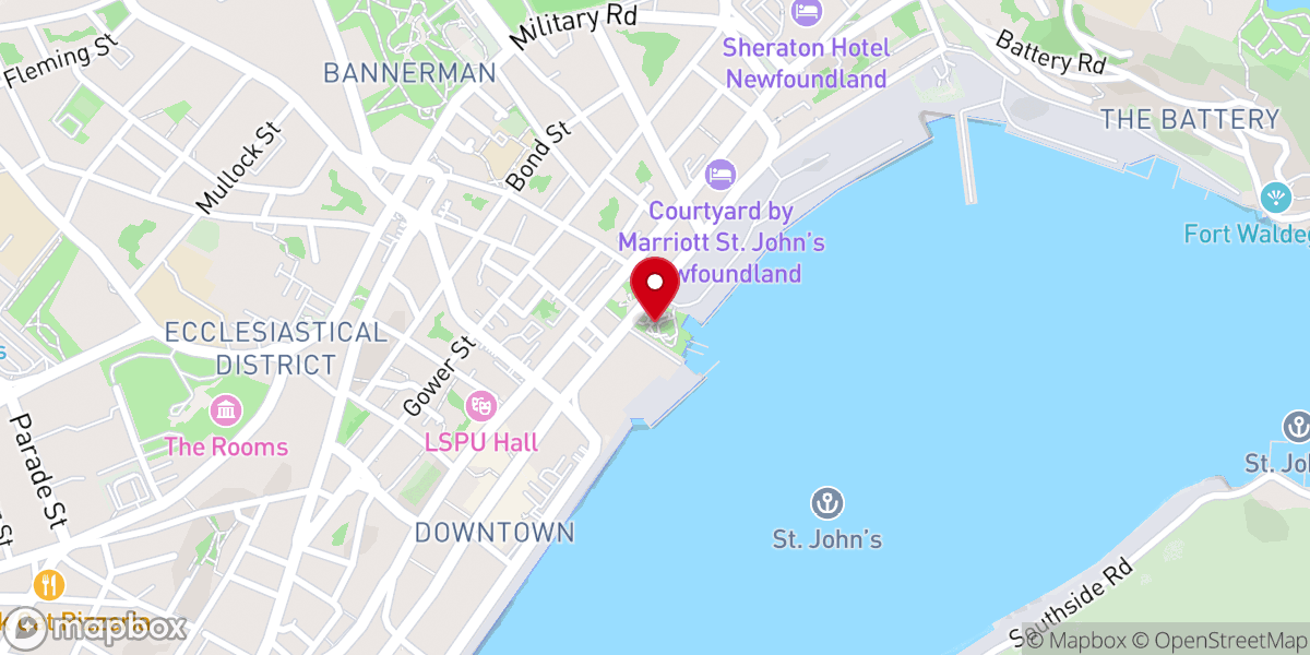 Map showing location of Harbourside Park