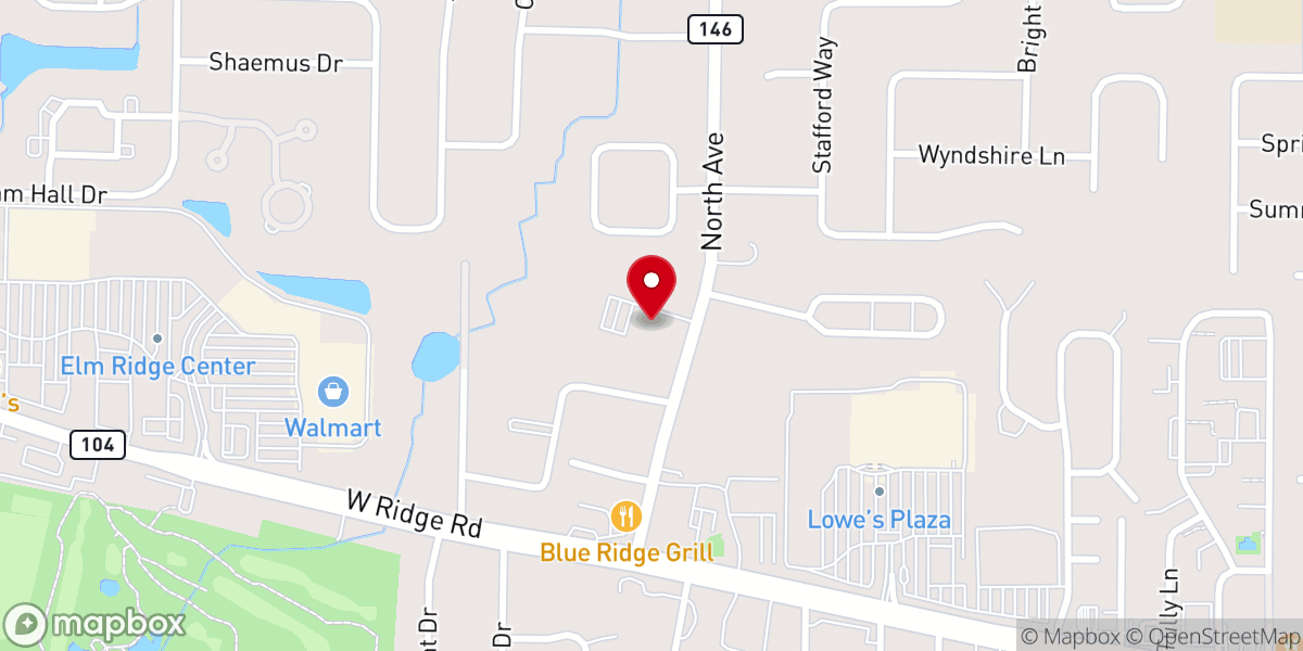 Map showing location of New Testament Christian Church