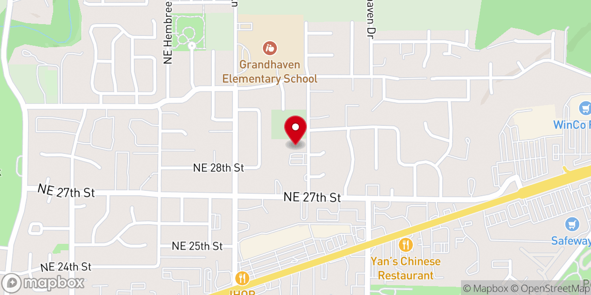 Map showing location of Northwest Christian Church McMinnville Campus