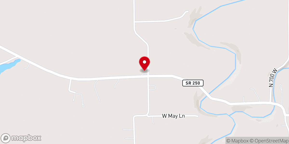 Map showing location of Lancaster Baptist Church