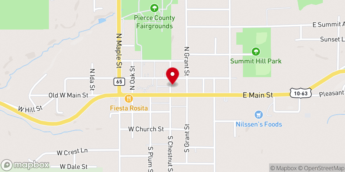 Map showing location of Living Waters Christian Fellowship