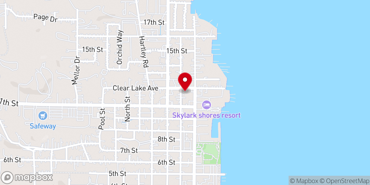 Map showing location of Saint John's Episcopal Church - Food Distribution Center