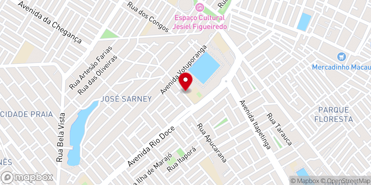 Map showing location of Igreja Nossa Senhora do Rosário