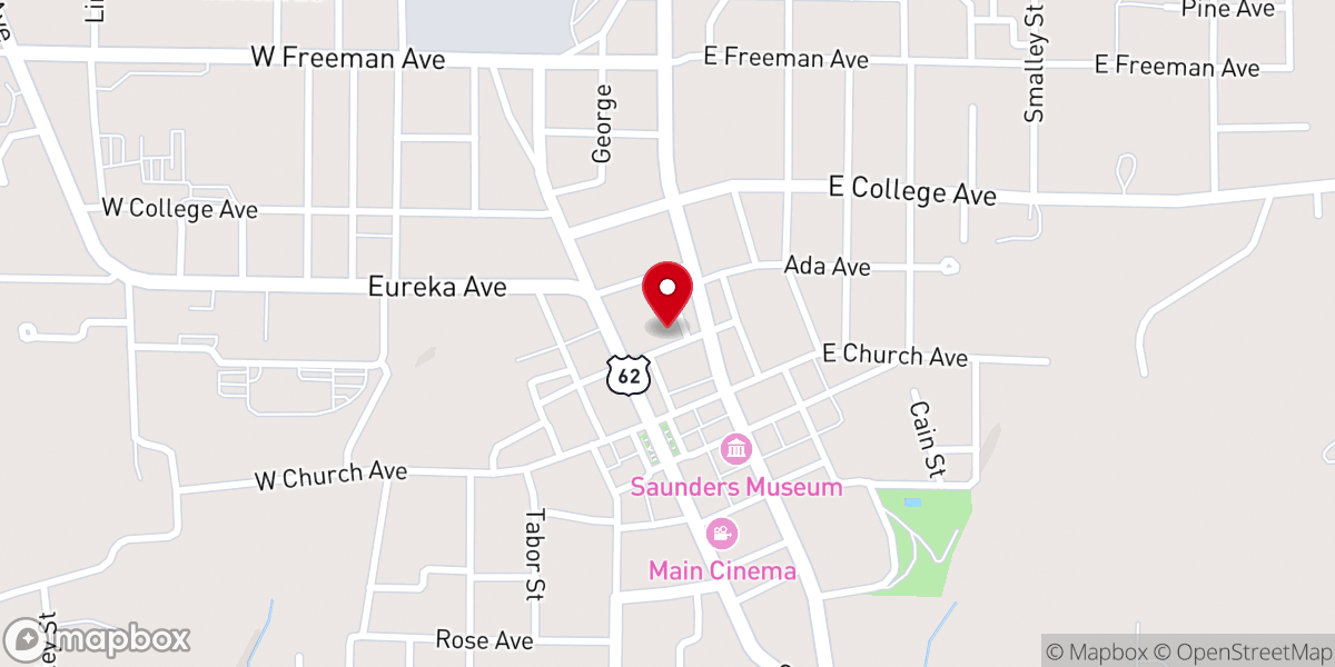 Map showing location of Berryville Spanish Seventh-day Adventist Church