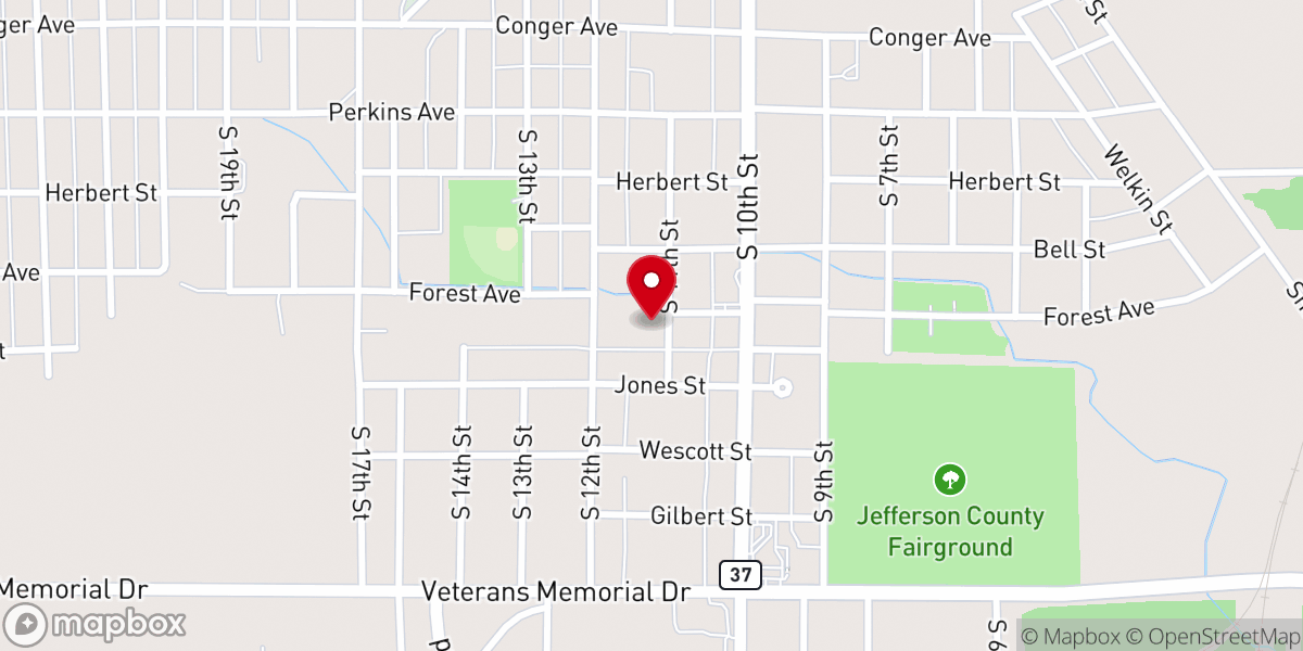 Map showing location of Evangelistic Outreach Christian Center