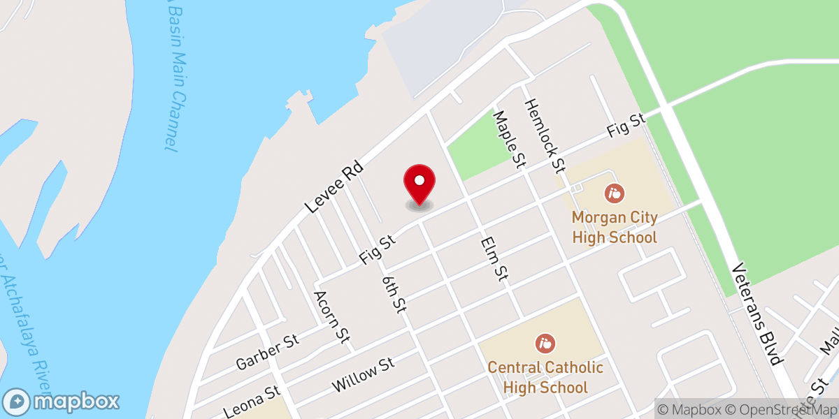 Map showing location of Immanuel Baptist Church