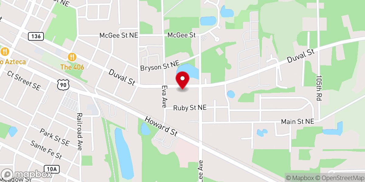 Map showing location of Gethsemane Church of God
