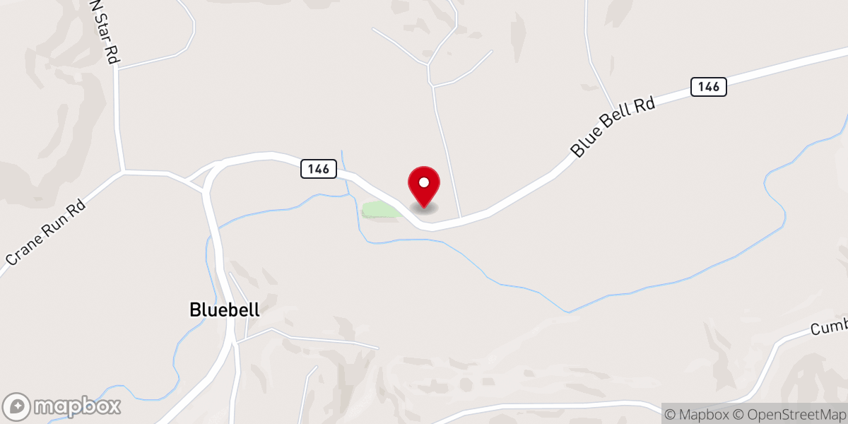 Map showing location of Bethel Church
