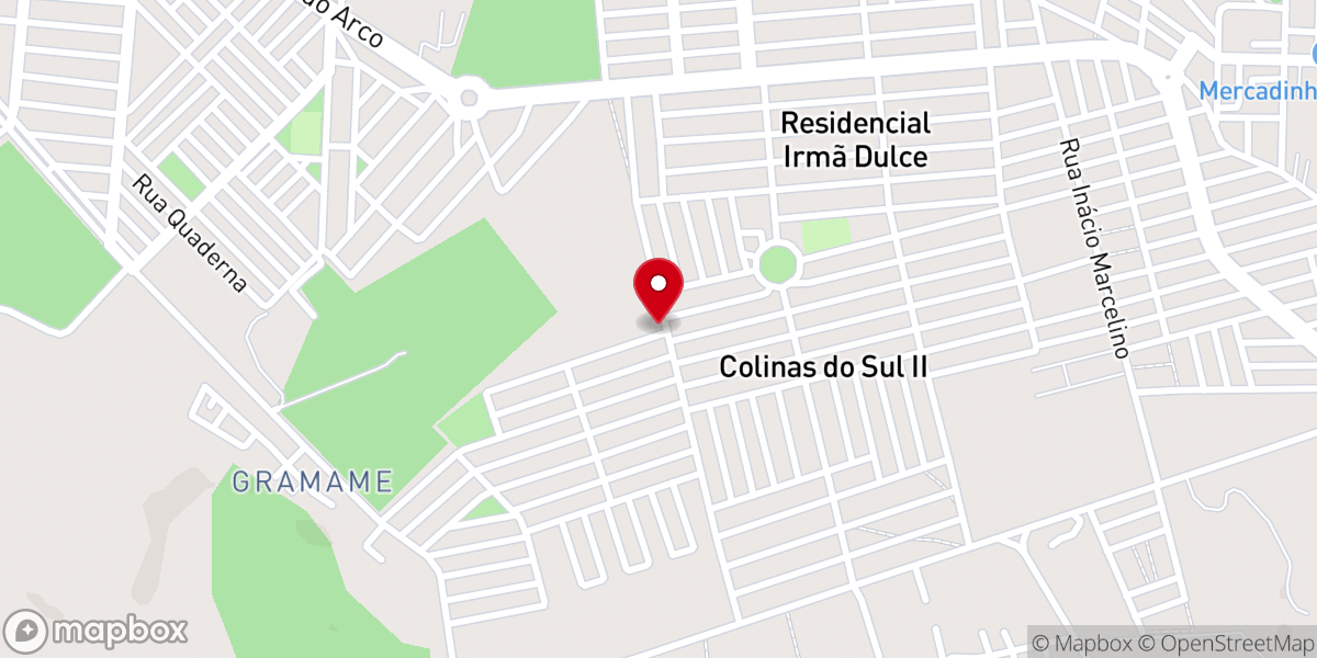 Map showing location of IPUD - Igreja Pentecostal da Unção de Deus