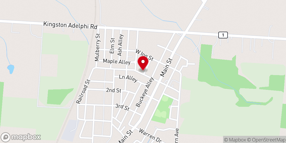 Map showing location of Mt Pleasant Presbyterian Church