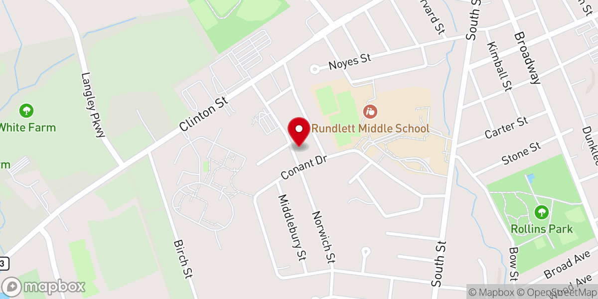 Map showing location of United Methodist District Office