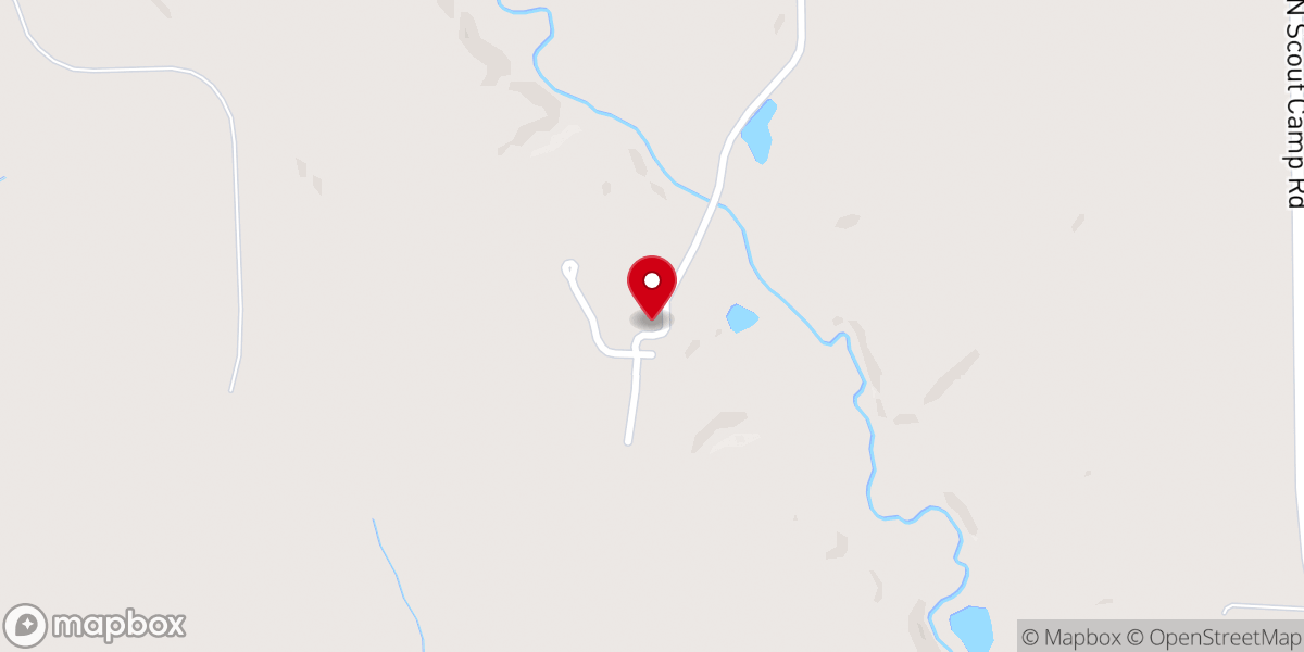 Map showing location of Oak Hill Farm