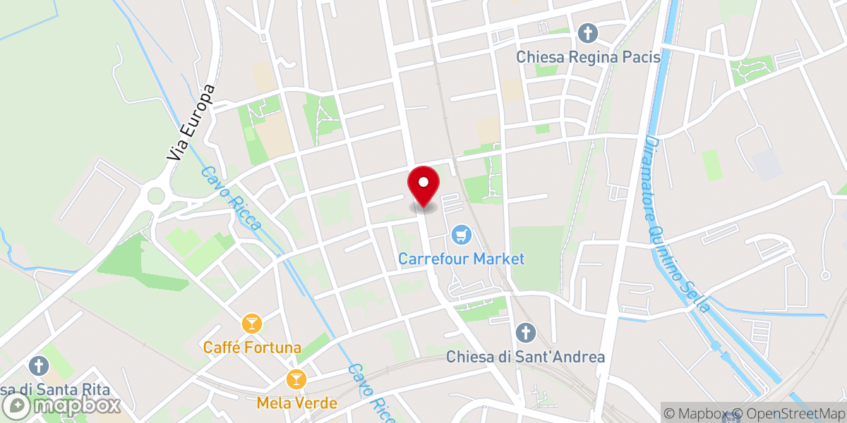 Map showing location of Suore Missionarie Gesù Eterno Sacerdote (MGES) - Novara, Italia