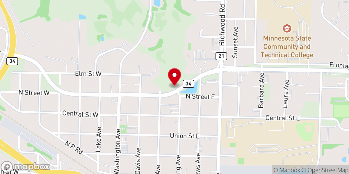 Map showing location of Wildwood Church Assemblies