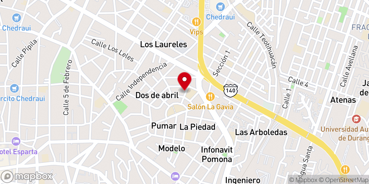 Map showing location of Amistad Vida Xalapa