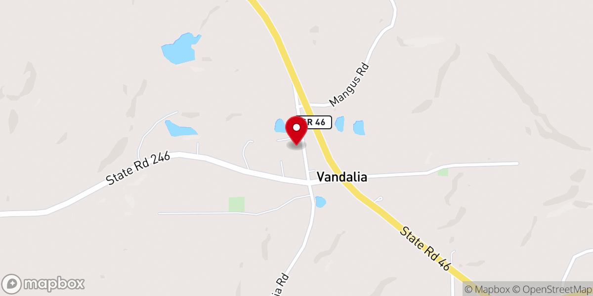 Map showing location of Vandalia Community Preservation Association