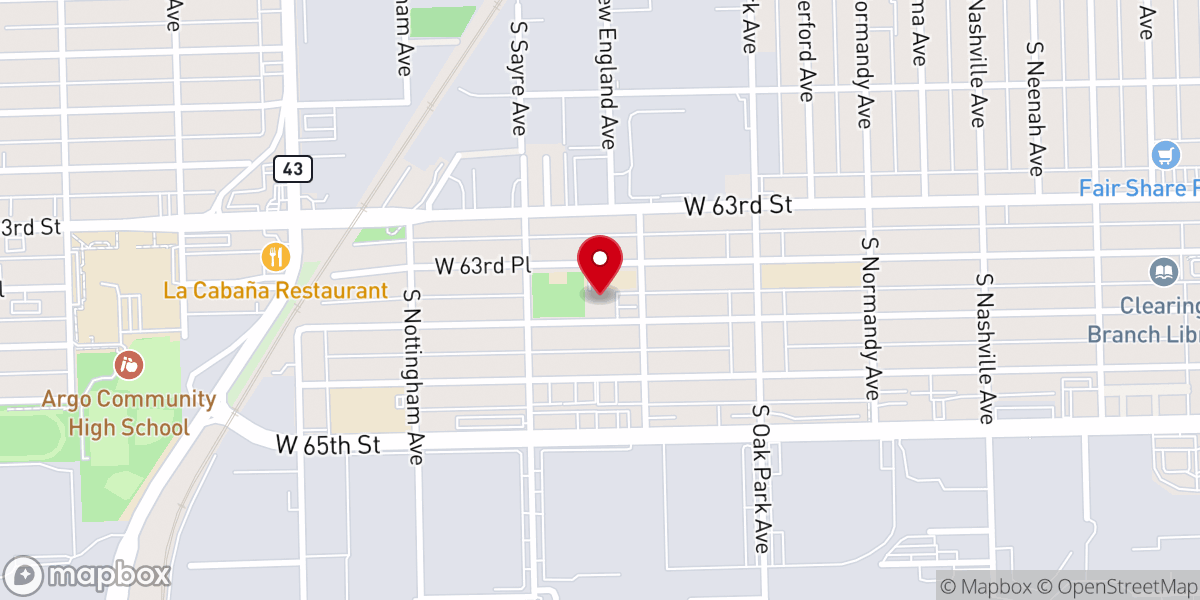 Map showing location of Saint Rene Roman Catholic Church