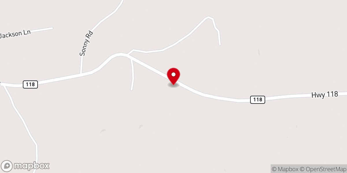 Map showing location of New Ebenezer Baptist Church