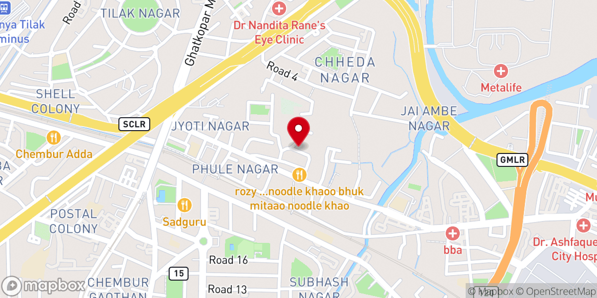 Map showing location of Church Of God Headquarters Mumbai