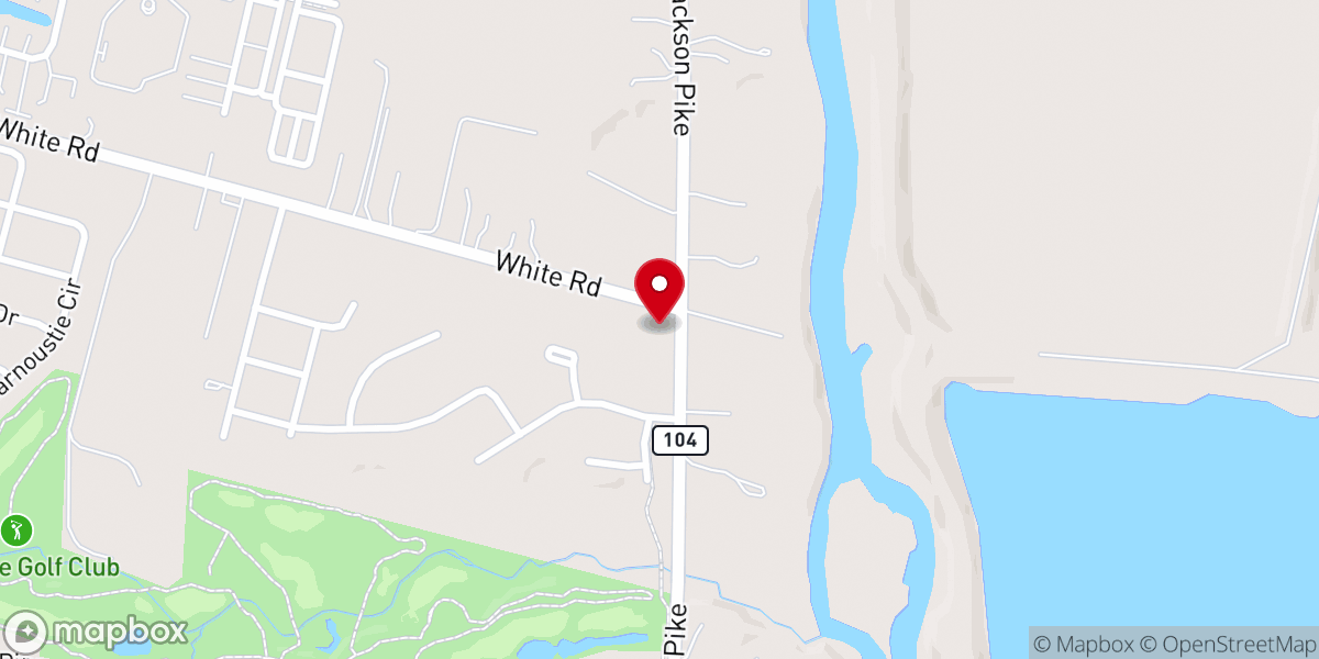 Map showing location of Jackson Chapel United Methodist