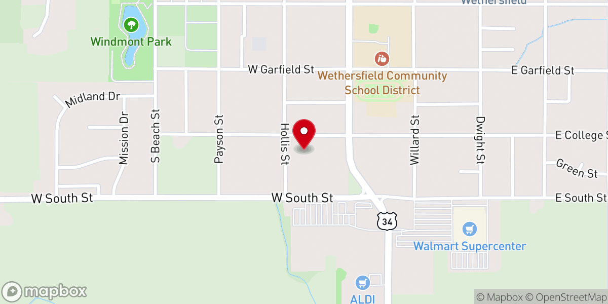 Map showing location of Sullivan's Foods