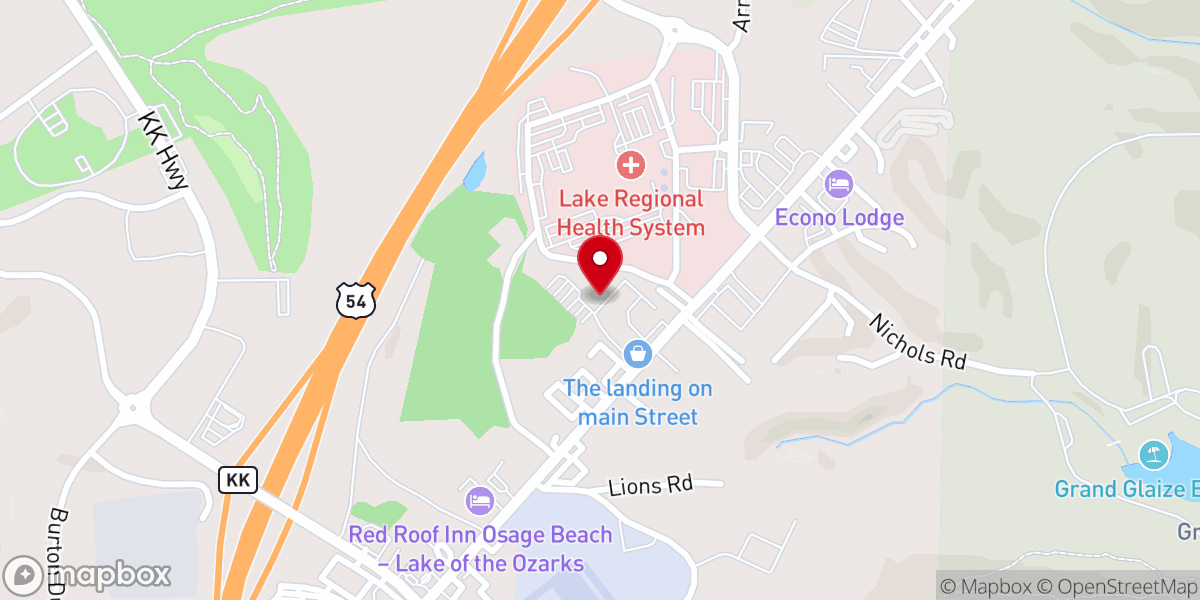 Map showing location of Main Street Music Hall