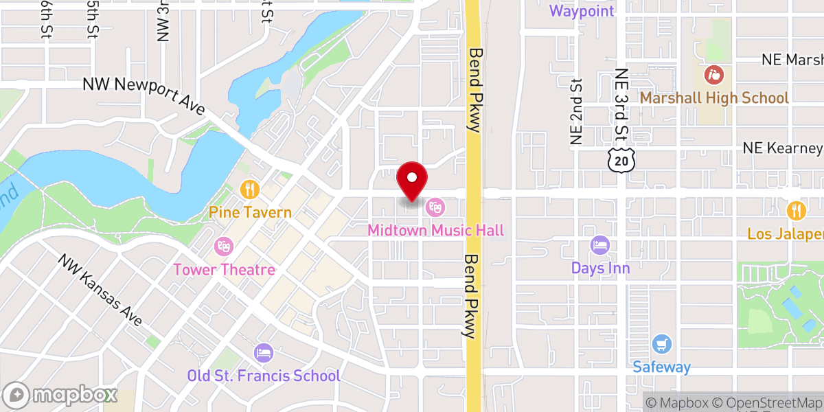 Map showing location of The Cigar Chapel
