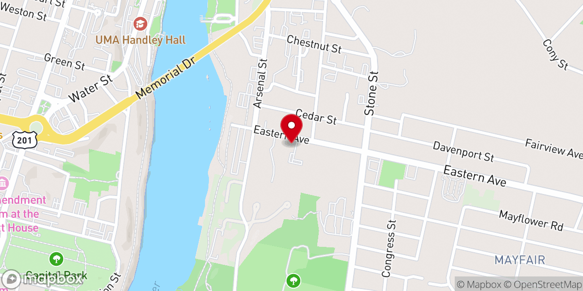 Map showing location of Salvation Army - Food Pantry