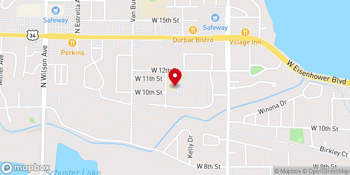 Map showing location of Knights of Columbus