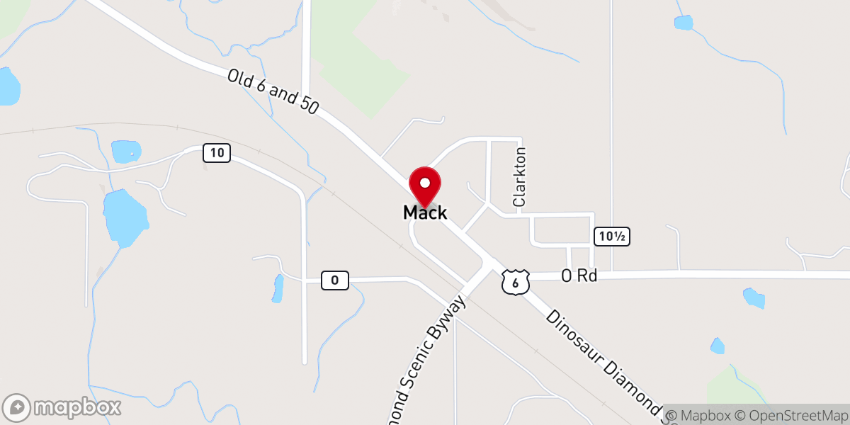 Map showing location of Mack