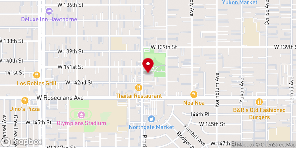 Map showing location of American Legion
