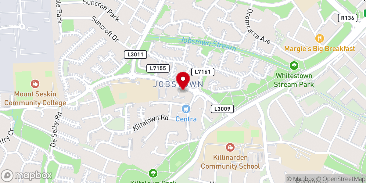 Map showing location of Biserica Adventistă Română Dublin