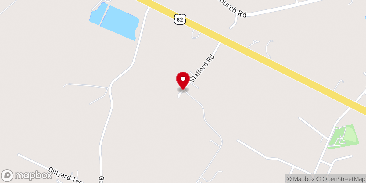 Map showing location of Way of the Cross Baptist Church