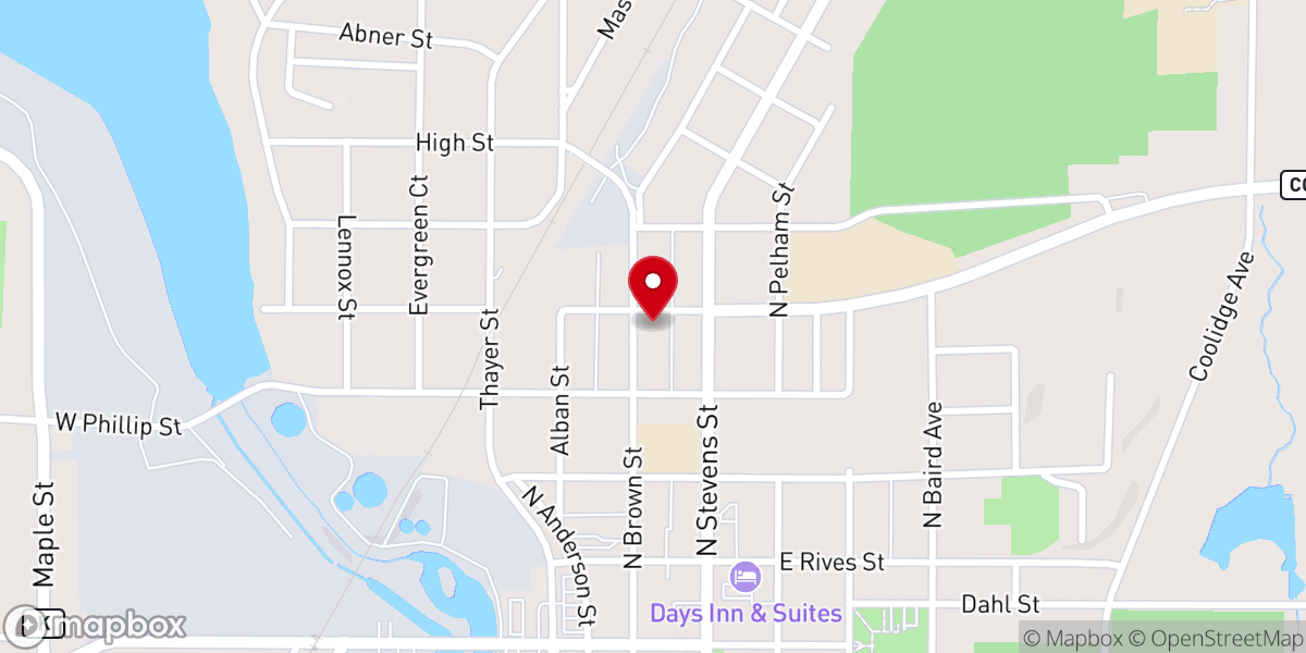 Map showing location of Immanuel Evangelical Lutheran Church (ELCA)