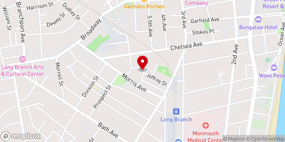 Map showing location of Life to Christ Ministry a NJ