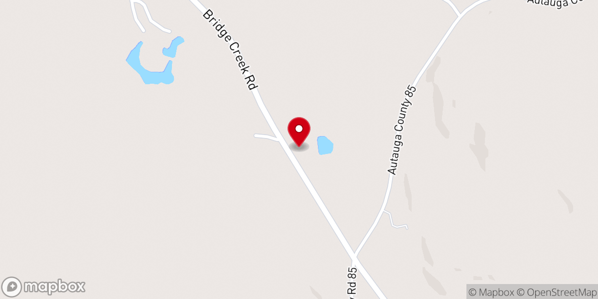 Map showing location of Pleasant Hill Baptist Church
