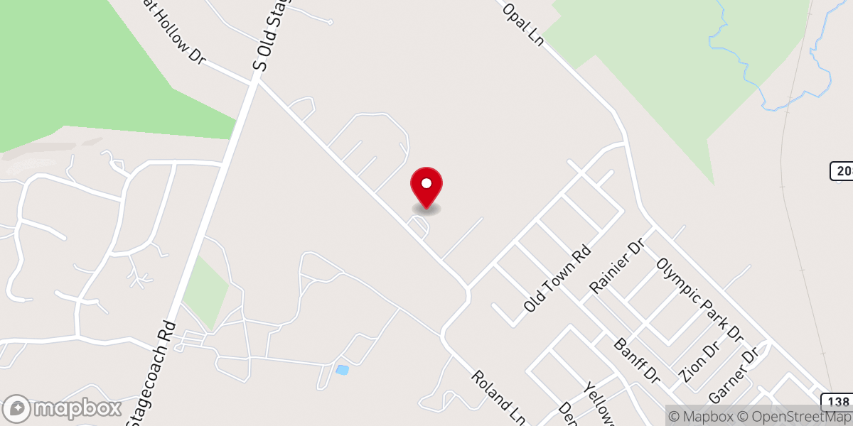 Map showing location of Thistlewood Manor & Gardens