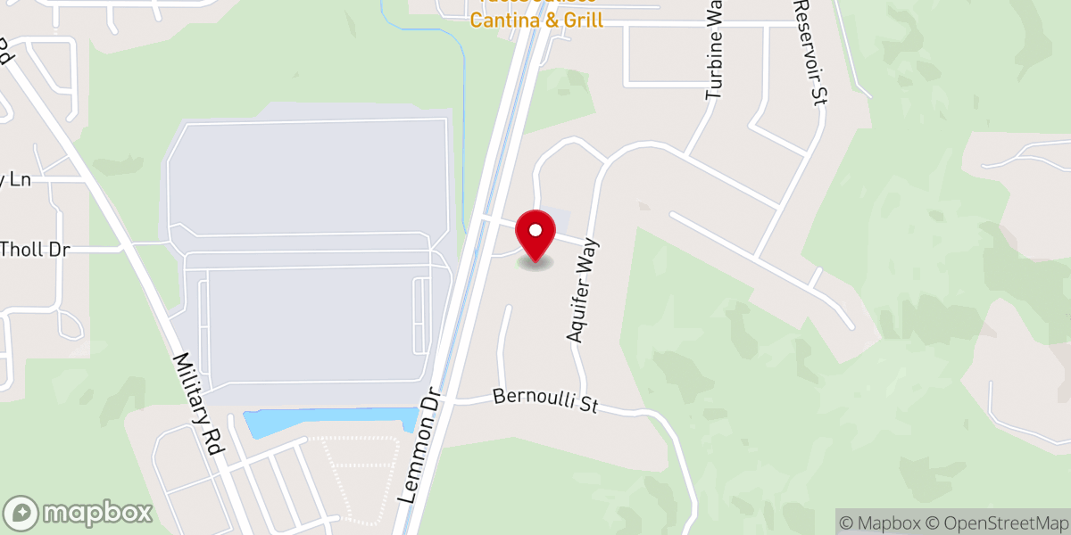 Map showing location of Primera Iglesia Bautista