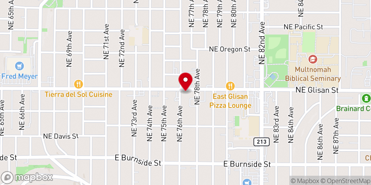 Map showing location of Highland Christian Center