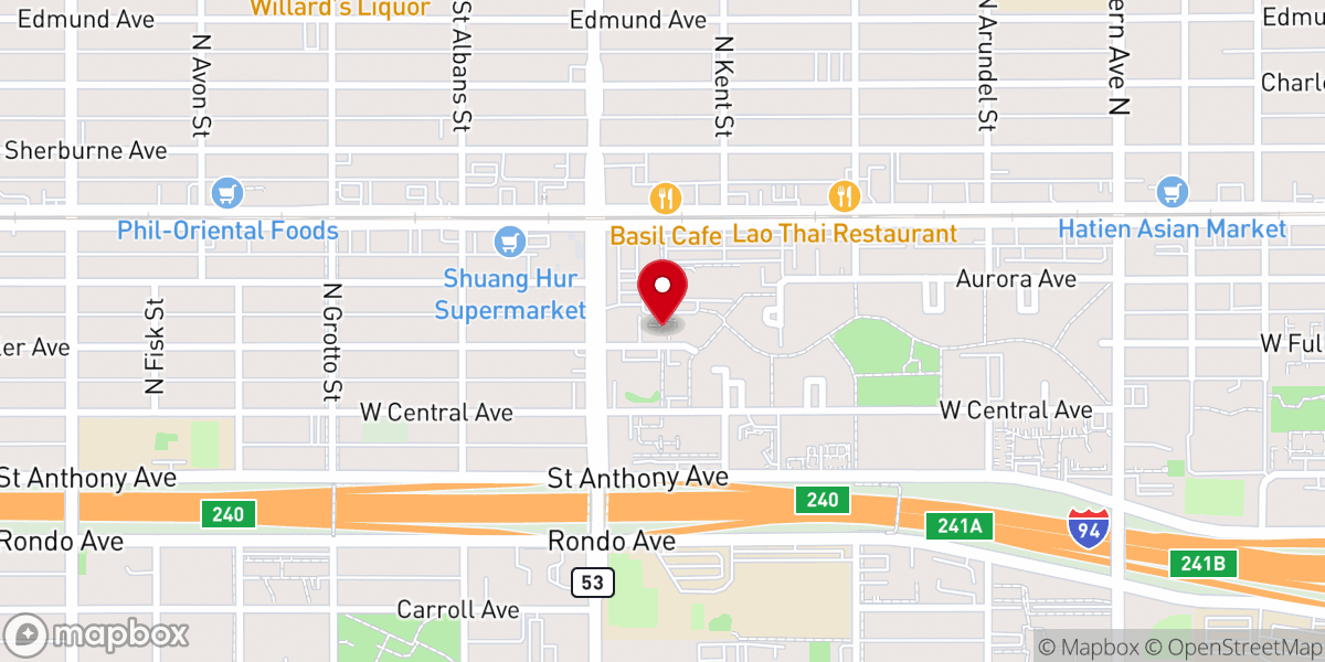 Map showing location of Camphor Memorial United Methodist Church