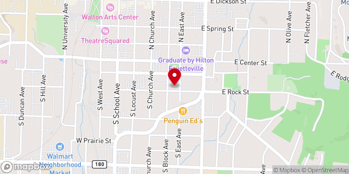 Map showing location of Thrive Christian Church