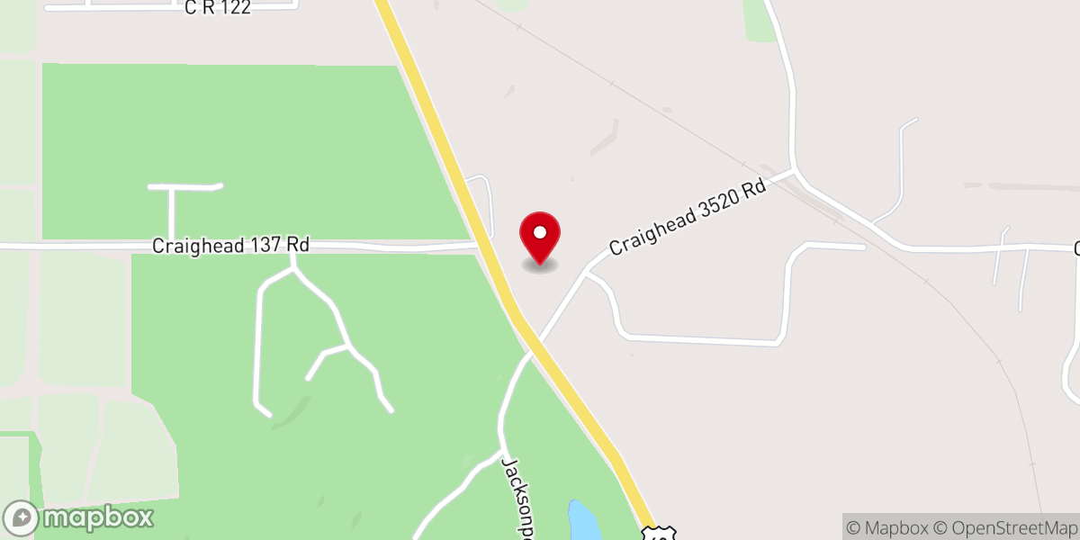 Map showing location of Cross Road Church