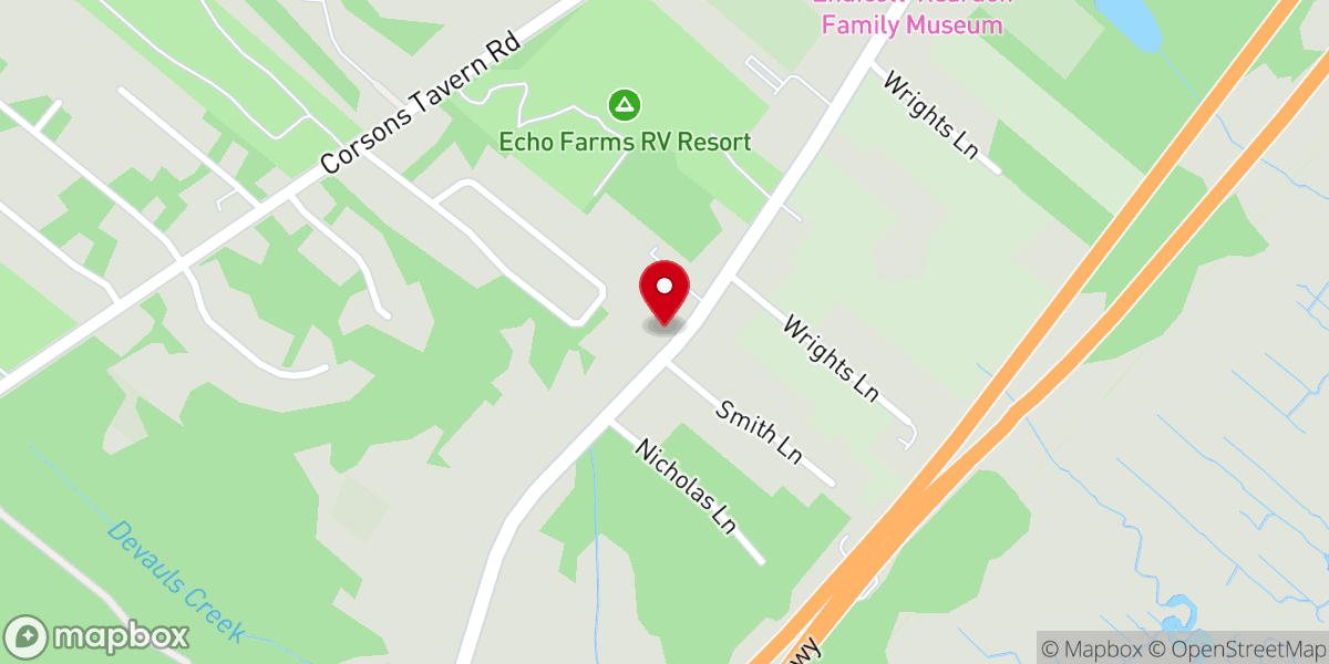 Map showing location of Seaville Friends Meeting