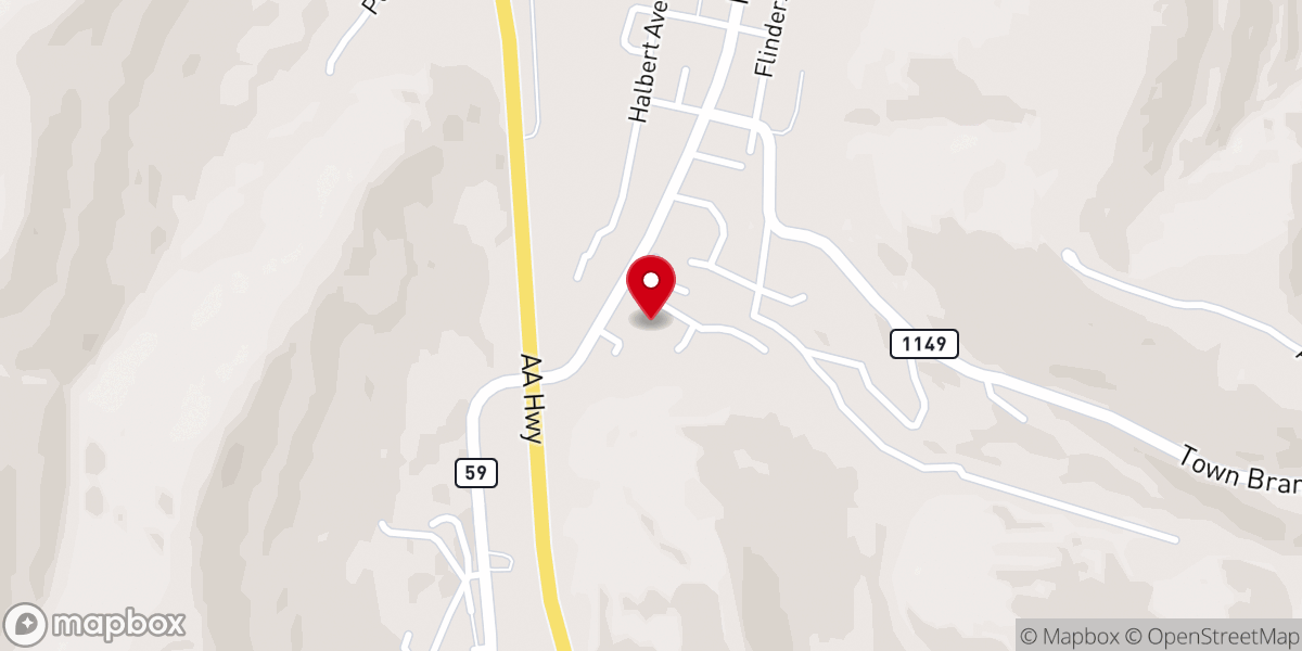 Map showing location of Vanceburg Hills