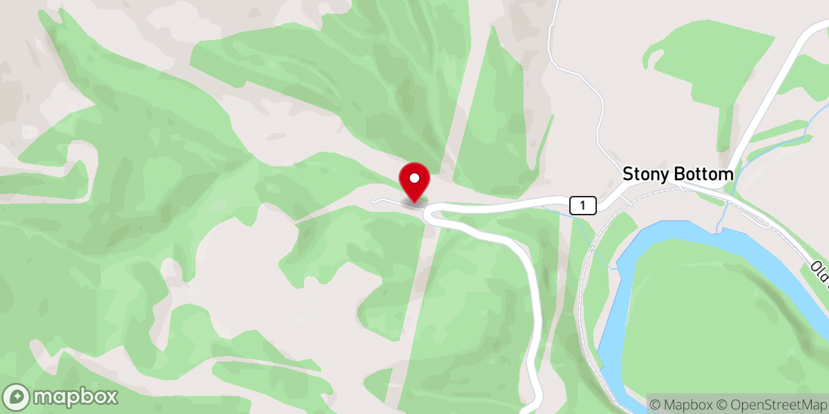 Map showing location of Alexander Memorial Presbyterian Church