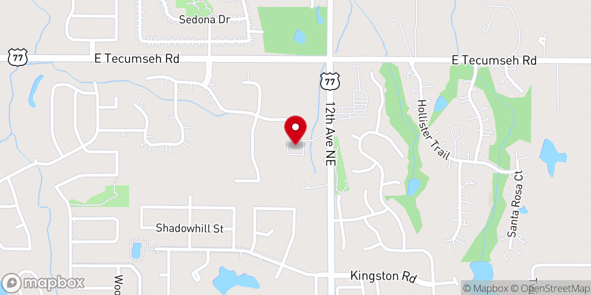 Map showing location of Holy Ascension Orthodox Christian Church